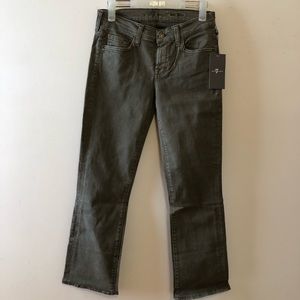 NWT Seven For All Mankind Women’s Twill Crop Flare Pants